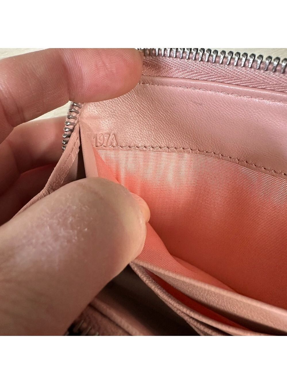 MIU MIU LOGO PEARL RHINESTONE MATELASSE LEATHER ZIPPY ZIP AROUND LONG WALLET - Picture 11 of 13